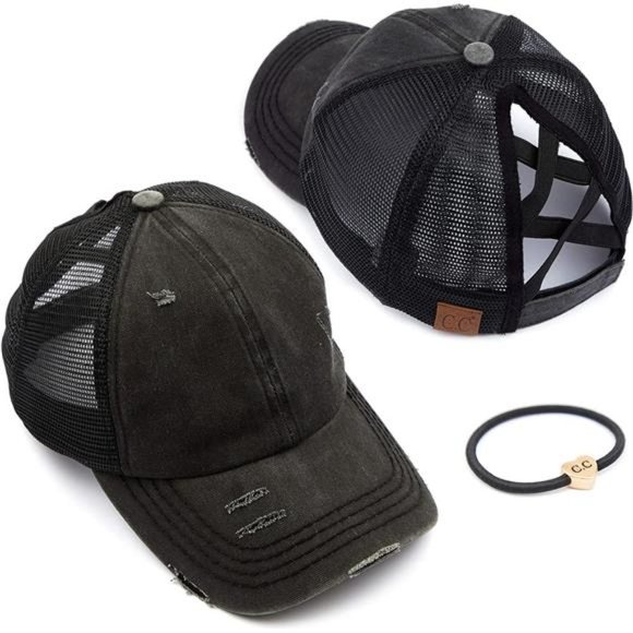 PONYCAP Messy High Bun Ponytail Adjustable Glitter Mesh - Picture 2 of 6